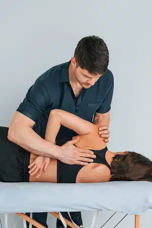 Gonstead spinal Adjustment - chiropractic techniques for auto accident recovery for auto accident case  